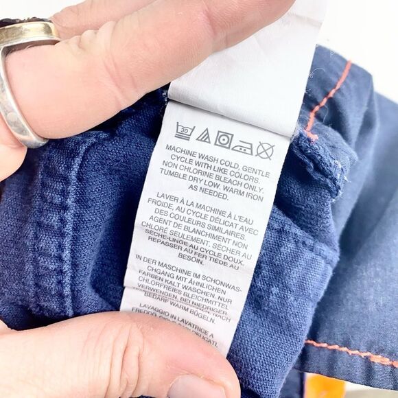 Crewcuts navy blue corduroy straight leg pants 10 - Picture 6 of 11